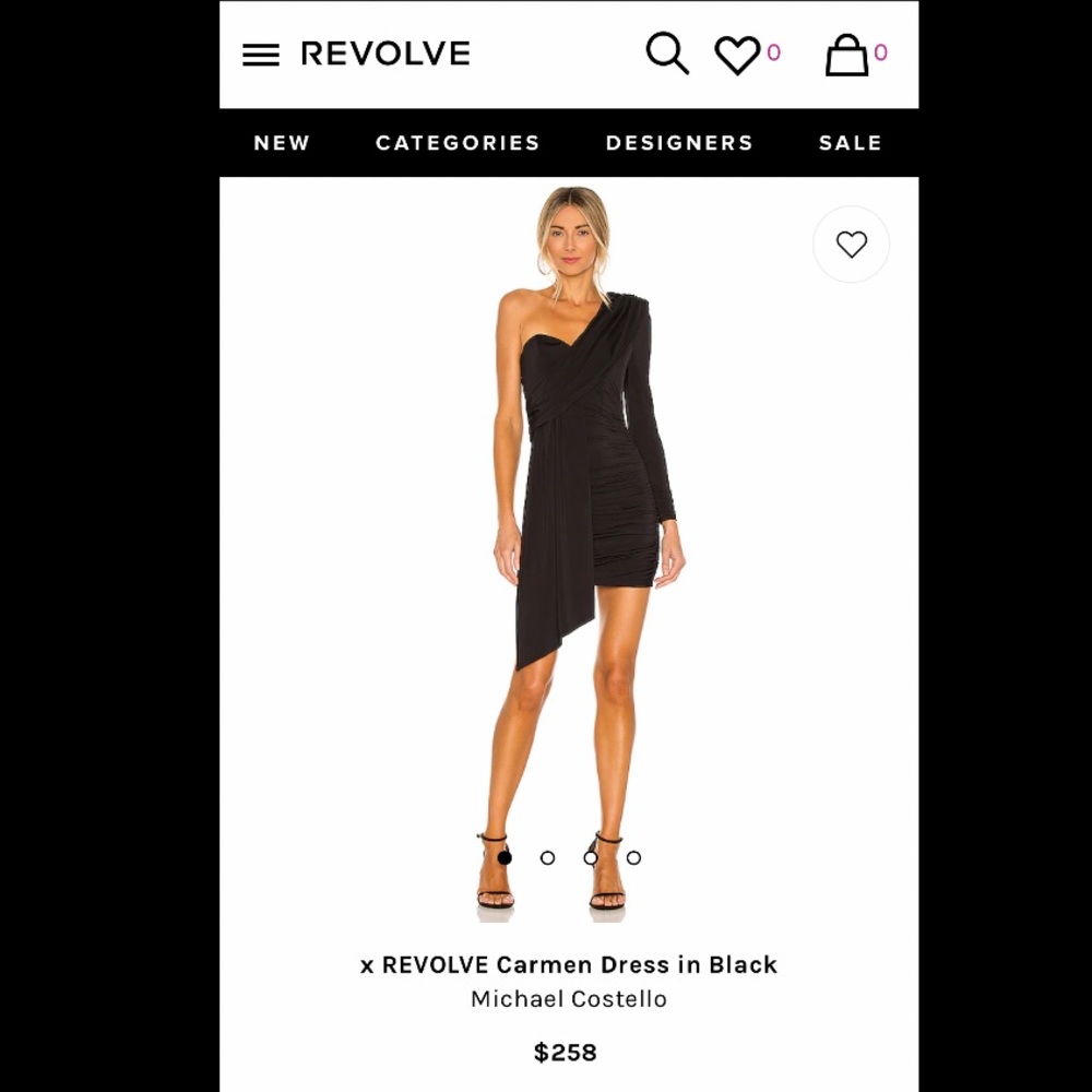 REVOLVE Carmen Dress Black Medium
